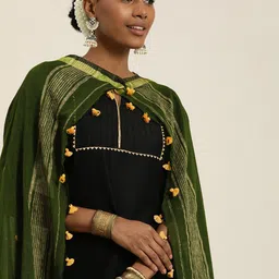 Taavi Women Woven Design Dupatta-24