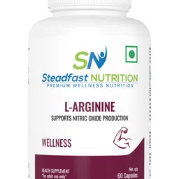 Steadfast Nutrition L-Arginine Support Nitric Oxide Production- 60 Capsules-12