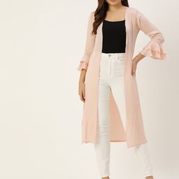 ROVING MODE Open Front Satin Longline Shrug-25