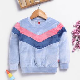 Here&Now X Game Begins Girls Shearing Fleece Striped Sweatshirt-image-48
