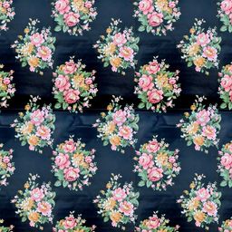Asian royal Blue & Pink Floral Printed Self Adhesive Wall Sticker-picture-10