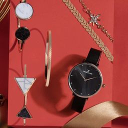Daniel Klein Women Stone Studded Bracelet & Analogue Watch Gift Set-image-33
