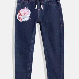 Here&Now x Game Begins Girls Peppa Pig Printed Slim-Fit Jeggings-image-86