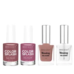 SWISS BEAUTY Set of 4 Long Lasting & Chip-Resistant Nail Polishes-11