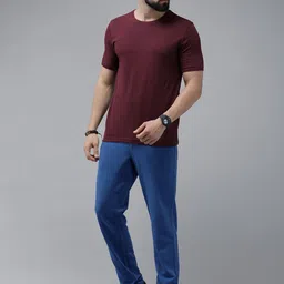 Roadster Men Short Sleeve Round Neck T-shirt-image-99