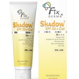 FIXDERMA Shadow Sunscreen SPF 50+ Gel For Oily Acne Prone Skin with PA+++ Protection - 75g-19