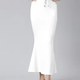 TWIN BIRDS Side Slit High-Rise Stretchable Viscose Saree Skirt-picture-47