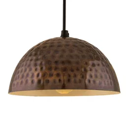 Homesake Copper-Toned & Black Textured Contemporary Smart Hanging Light-15
