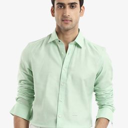 RARE RABBIT Spread Collar Comfort Slim Fit Cotton Casual Shirt-image-73