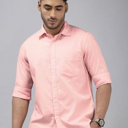 ColorPlus Pure Cotton Self Design Textured Casual Shirt-image-43