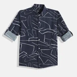 CHARCHIT Boys Comfort Abstract Printed Pure Cotton Casual Shirt-image-72