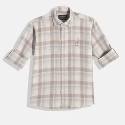 CHARCHIT Boys Comfort Tartan Checked Pure Cotton Casual Shirt-image-74