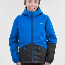 WEDZE By Decathlon Boys Blue Colourblocked Water Resistant Padded Jacket-image-37