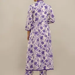 PARTHVI Floral Printed Anarkali Kurta With Trouser & Dupatta image 3