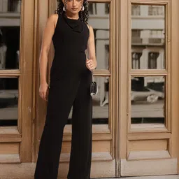 glitchez Glam Chic Cowl Neck Styled Back Party Basic Jumpsuit-picture-20