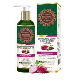 Morpheme Remedies Unisex Bhringraj Onion & Black Seed Hair Oil 200ml-48