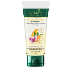 Biotique Ubtan & Collagen Tan Removal Face Scrub with Turmeric & Saffron - 100 g-9