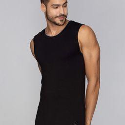 XYXX Men Black Moisture Absorbing Gym Vest with Anti-bacterial Silver Finish-picture-11