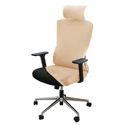 HOKIPO Office Chair Cover With Headrest Cover Elastic Rotating Boss Chair Seat Cover-image-10