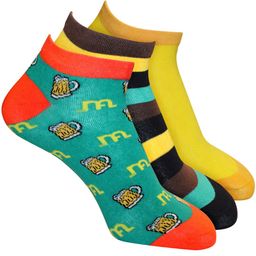Man Arden Men Pack Of 3 Patterned The Awe-Amaze Designer Edition Ankle Length Socks-44