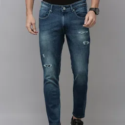 BEAT LONDON by PEPE JEANS Men Chinox Super Skinny Fit Mid-Rise Mildly Distressed Jeans-image-82