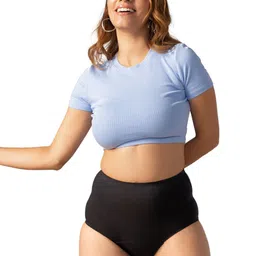 Mahina Reusable & Leak Proof Period Panty Black Modal High Rise Super Heavy Flow-picture-49