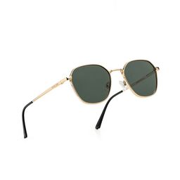 ROYAL SON Unisex Green Lens & Gold-Toned Square Sunglasses with-image-84