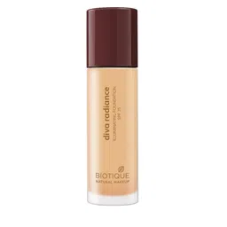 BIOTIQUE NATURAL MAKEUP Diva Radiance Almond Glow Illuminating Matte Foundation F104-22