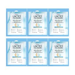 Lacto Calamine Set Of 6 Hyaluronic Acid Serum Sheet Mask For Dewy Hydrated Skin- 25ml Each-22