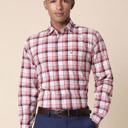 Allen Solly Slim Fit Spread Collar Checked Cotton Formal Shirt-image-27