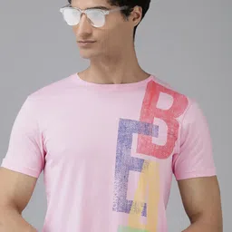 BEAT LONDON by PEPE JEANS Brand Logo Printed Pure Cotton Slim Fit T-shirt-image-24