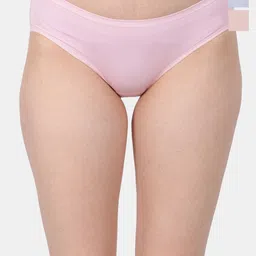 Amour Secret Women Pack Of 3 Mid-Rise Leak Proof Hipster Briefs P3312_Pnk_Pch_Lblu-image-95