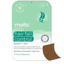 Wellbeing Nutrition Melts Hair Fall Control with Keranat & Zinc - 30 Oral Strips-52