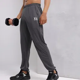 HRX by Hrithik Roshan Men Brand Logo Detail Rapid-Dry Training Joggers-picture-9