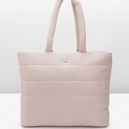 Lino Perros Oversized Structured Tote Bag with Quilted Detail-31