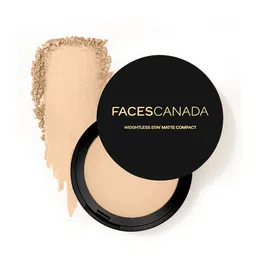 FACES CANADA Weightless Stay Matte Compact SPF20 with Vitamin E & Shea Butter 9g - Natural 02-24