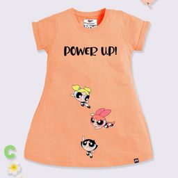 YK X Minute Mirth Girls Powerpuff Girls Printed Cotton T-shirt Dress-image-63
