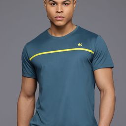 HRX by Hrithik Roshan Men Lifestyle Striped Rapid-Dry Sports T-shirt-image-70