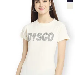 Fabflee Women Multicoloured 3 Printed Extended Sleeves T-shirt-image-38