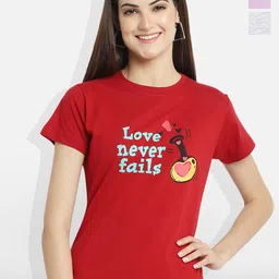 Fabflee Women Multicoloured 3 Printed Extended Sleeves T-shirt-image-24