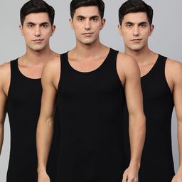 Heelium Pack Of 3 Anti-odor Bamboo Basic Innerwear Vest-image-65