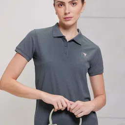 Technosport SS'24 Polo Collar Short Sleeves Rapid-Dry Slim Fit T-shirt-image-57