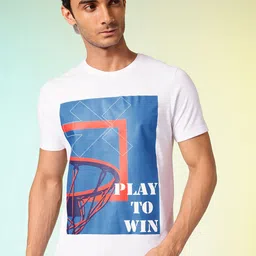 HRX by Hrithik Roshan Men Lifestyle Printed Pure Cotton T-shirt-image-88