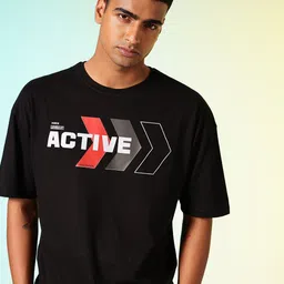 HRX by Hrithik Roshan Typography Printed Running T-shirt-image-80