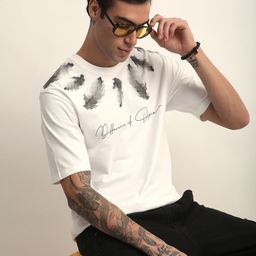 Difference of Opinion Graphic Printed Cotton Oversized T-shirt-image-19