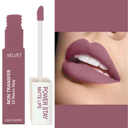 FORFOR Power Stay Non Transfer 12 Hours Stay Velvet Matte Lipstick 4 ml - Mauve Matte 23 image 5