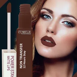 FORFOR Power Stay Non Transfer 12 Hours Stay Velvet Matte Lipstick 4 ml - Cocoa Brown 16 image 3