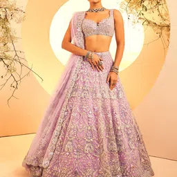 ANEESH AGARWAAL Embroidered Ready to Wear Lehenga & Blouse With Dupatta-15