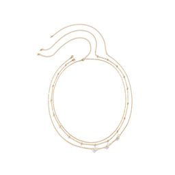 AQUASTREET Minimalist Set Of 3 Gold-Plated Beach Layered Waist Chain image 2