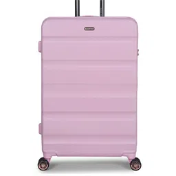 ROMEING Venice Pink Textured Polycarbonate Large Trolley Suitcases-45